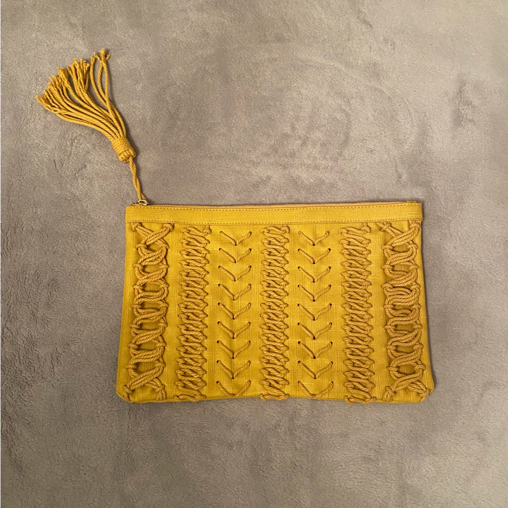 Yellow Steve Madden clutch